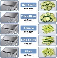Vegetable Chopper, Safe Slicer With Adjustable Thickness7